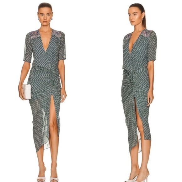 Veronica Beard Women's Mariposa Printed Dress Size 0 New with Tag - Picture 5 of 6